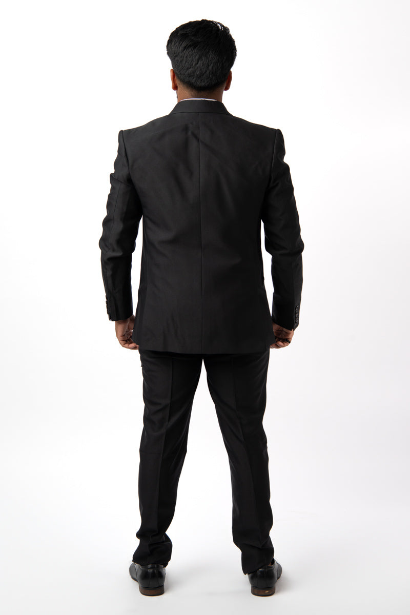 2 Pieces Mens Blazer Pants Formal Set in Black